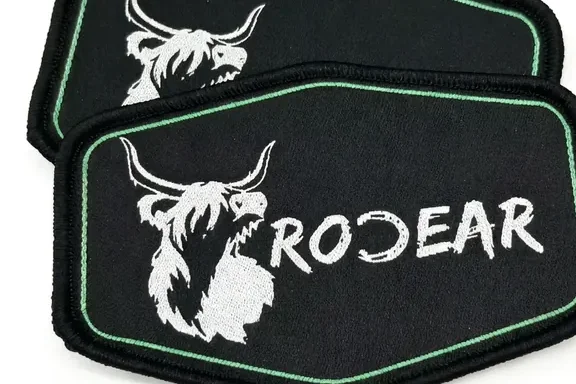 Custom Eco-Friendly Woven Fabric Patches Sequins Personalized Logo Design Sew-On Iron-On…