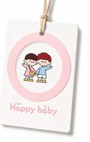 Customizable Coated Paper Hang Tag Kraft for Special Paper Label Children's Clothing with…
