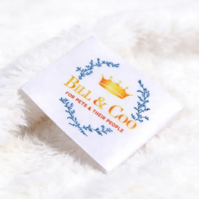 Environmental-friendly Cotton Center Fold Printed Wash Labels Custom Design Free Sample…