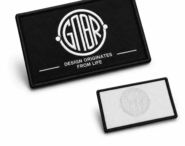 Custom Logo Sportswear Uniform Woven Label Patches Premium 3D Effect Woven Badges for…
