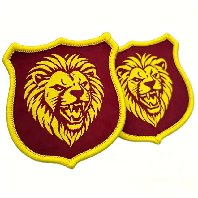 Custom Eco-Friendly Iron-On 3D Printed Woven Polyester Fabric Patches with Merrow Border…