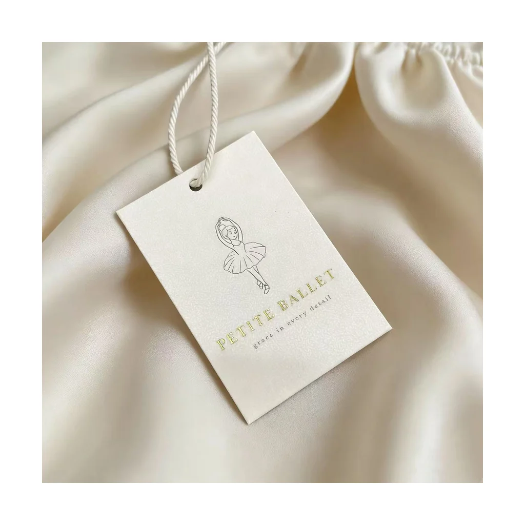 Custom apparel hang tag style 011 for brand trim programs