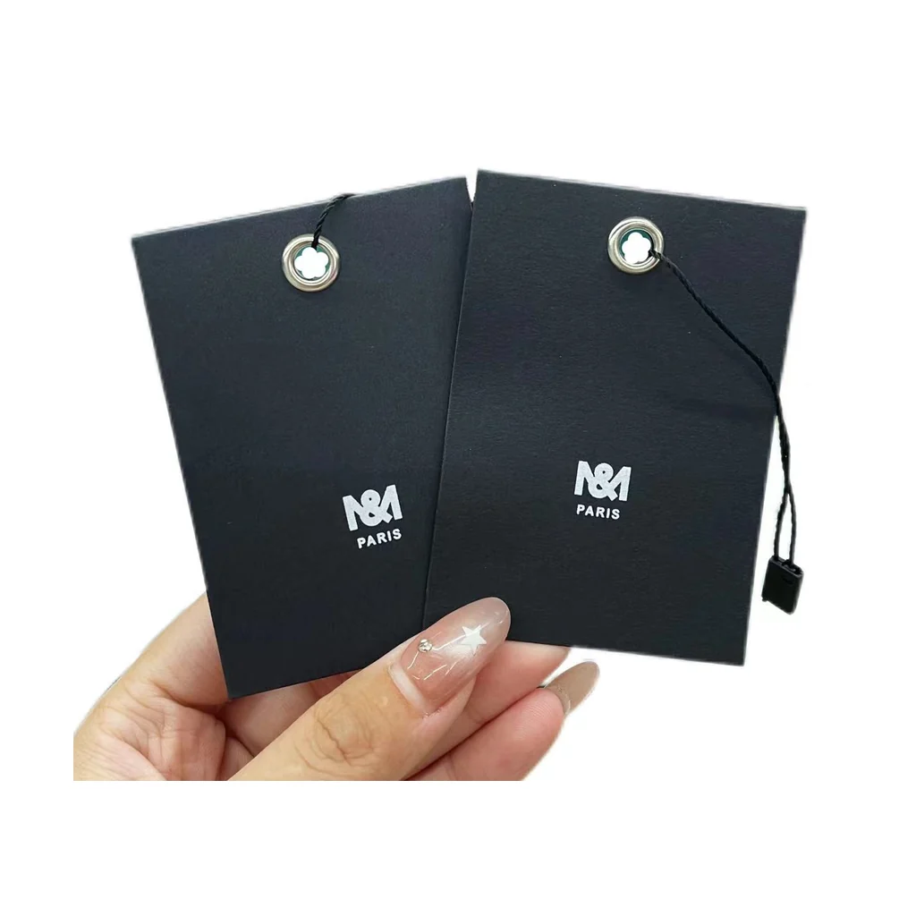 Custom apparel hang tag style 037 for brand trim programs