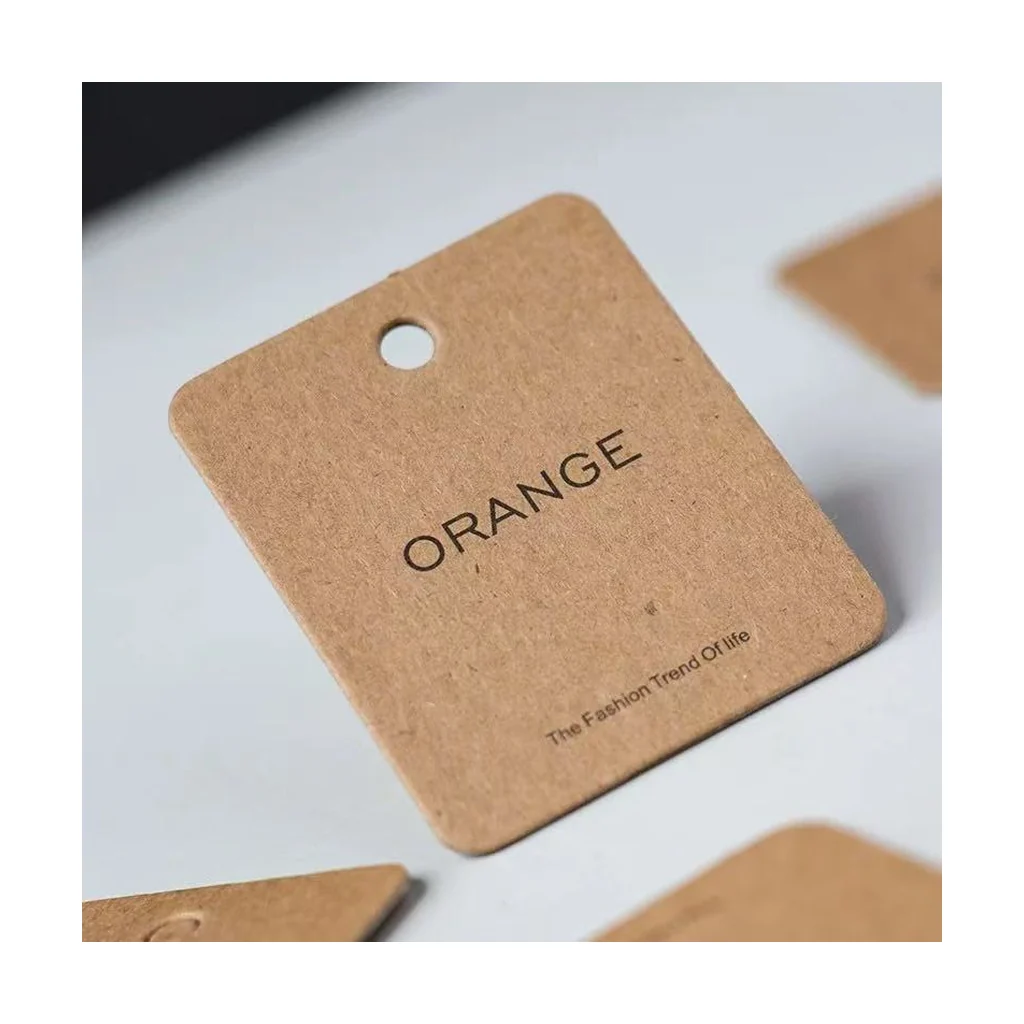 Custom apparel hang tag style 044 for brand trim programs