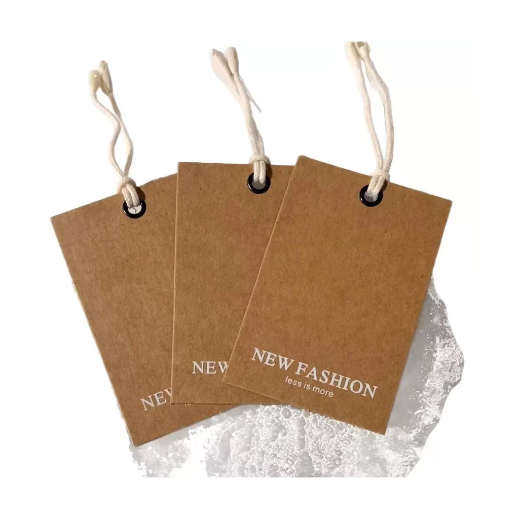 Custom apparel hang tag style 047 for brand trim programs
